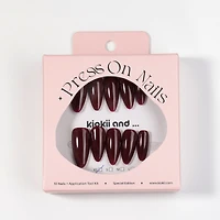 Kiokii Handmade Press-On Nails-Glamorous Ruby