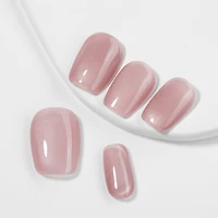 Kiokii Handmade Press-On Nails-Glamorous Soft Pink Nail Set