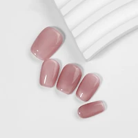 Kiokii Handmade Press-On Nails-Glamorous Soft Pink Nail Set