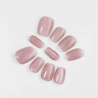 Kiokii Handmade Press-On Nails-Glamorous Soft Pink Nail Set