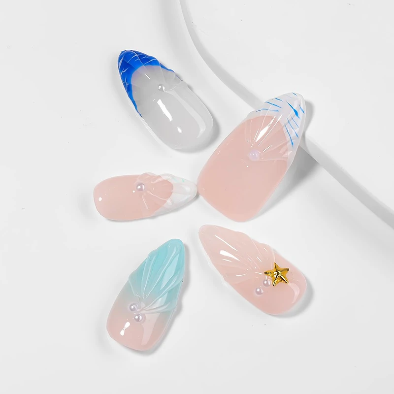 Kiokii Handmade Press-On Nails-GlamShine