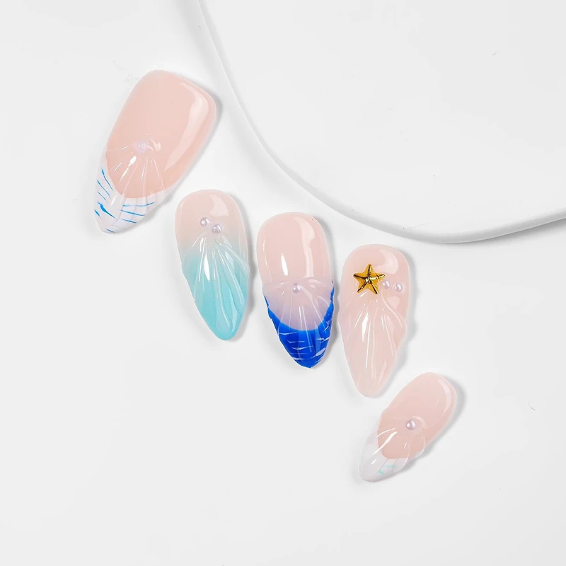 Kiokii Handmade Press-On Nails-GlamShine