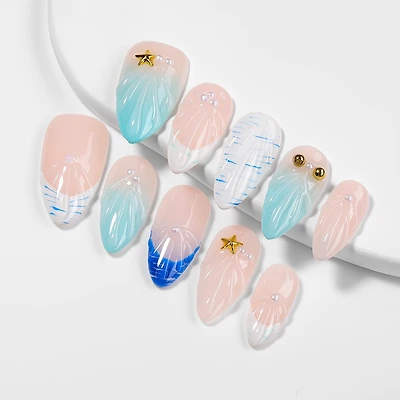 Kiokii Handmade Press-On Nails-GlamShine