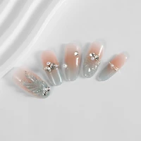 Kiokii Handmade Press-On Nails-Nude Pink Gradient