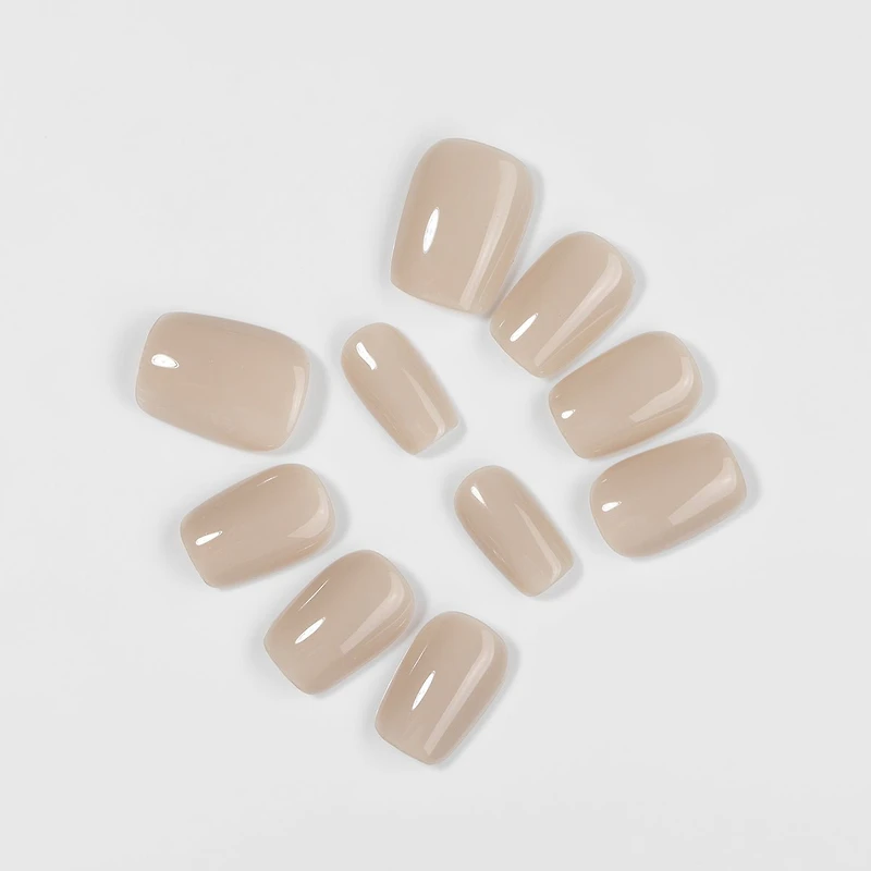 Kiokii Handmade Press-On Nails-NudeElegance Wearable