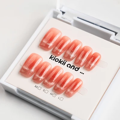 Kiokii Handmade Press-On Nails  - Peach Glaze