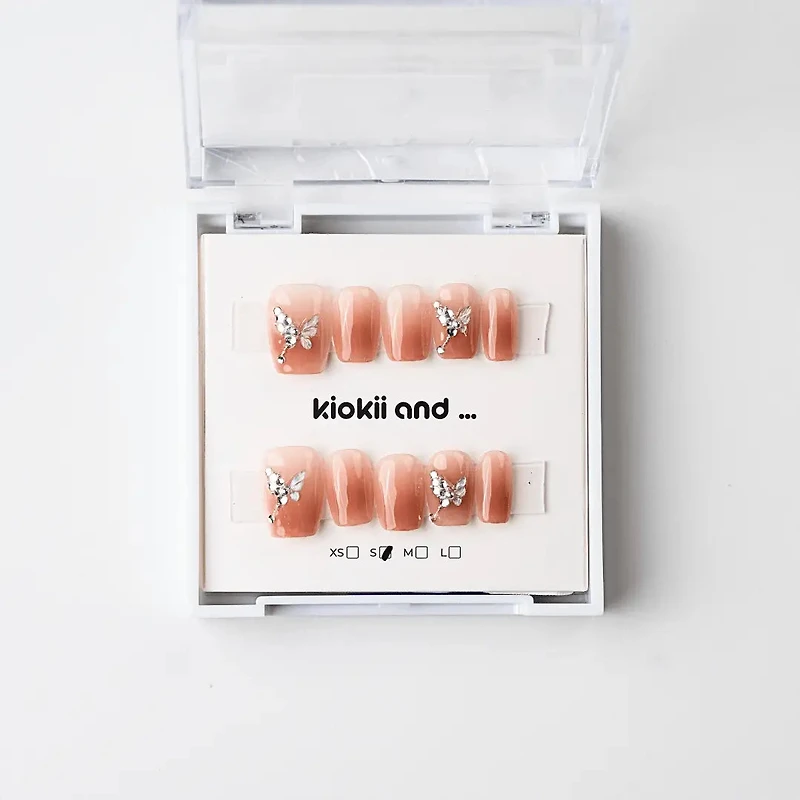 Kiokii Handmade Press-On Nails  - Petal Whisper