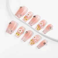 Kiokii Handmade Press-On Nails-Pink Bloom