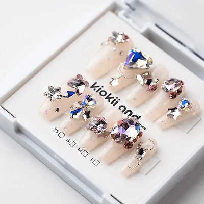 Kiokii Handmade Press-On Nails - Starlight Symphony