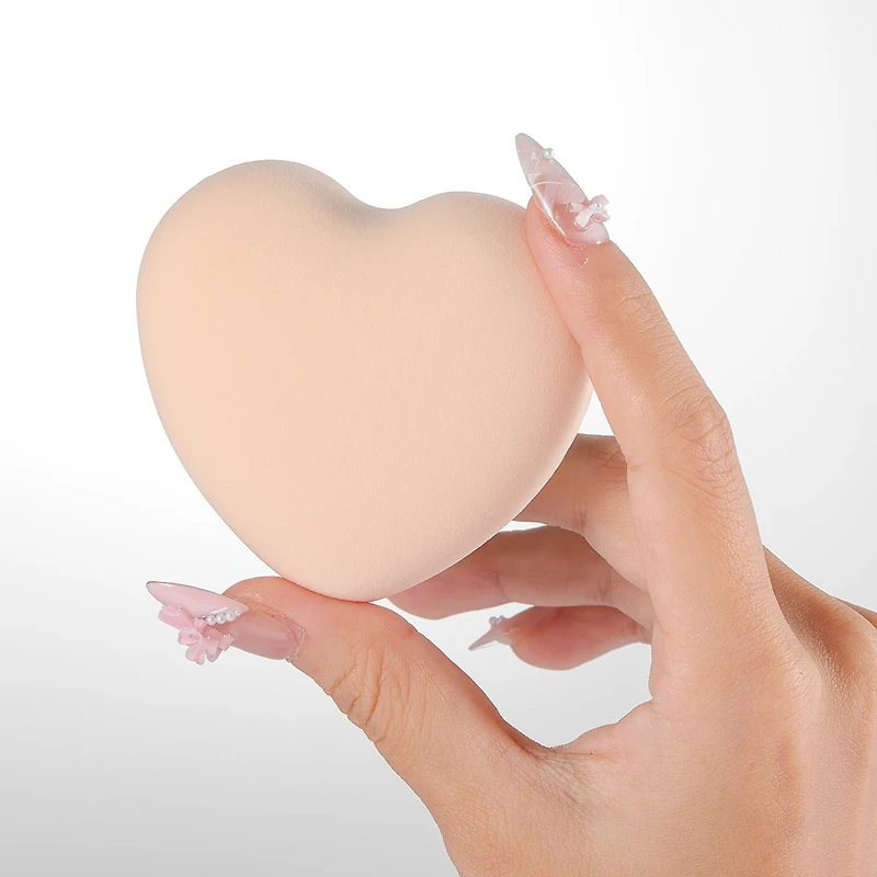 Kiokii Peach Soft Sponge Makeup Powder Puffs Set 2pcs