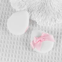 Kiokii Pink Satin Bow Powder Puffs  2pcs