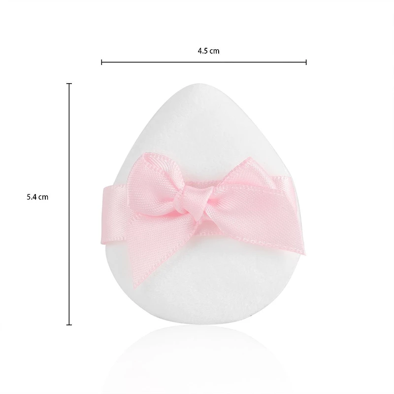 Kiokii Pink Satin Bow Powder Puffs  2pcs