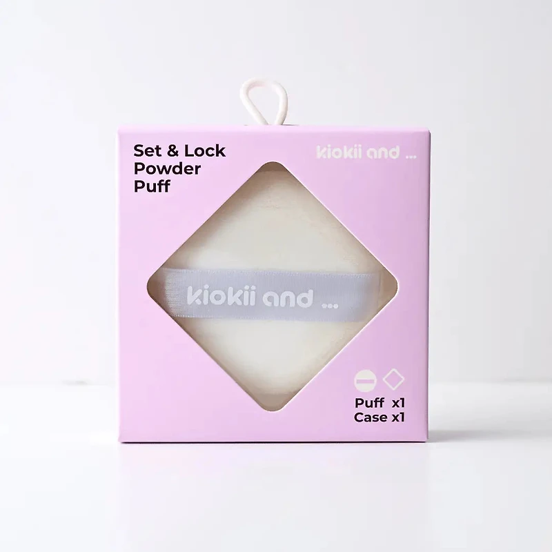 Kiokii Set & Lock Powder Puff 1pcs