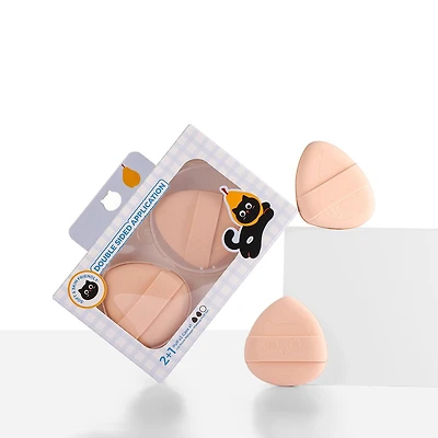 Kiokii Skin Color Soft Elastic Makeup Puffs 2 pcs