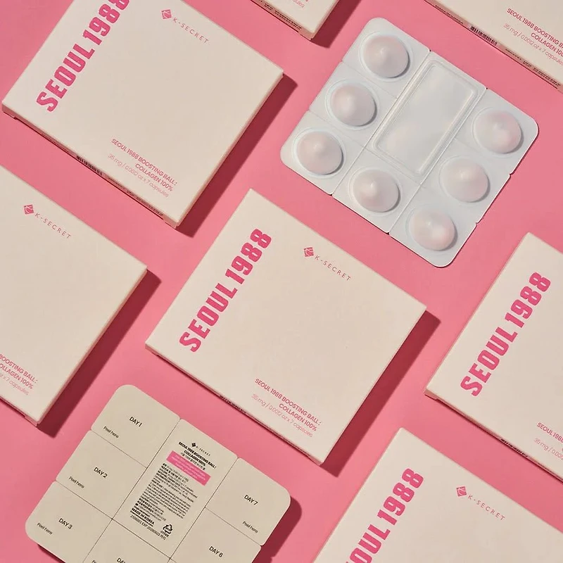 KSECRET SEOUL 1988 Boosting Ball : Collagen 100% 7x5ml