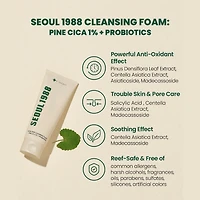 KSECRET SEOUL 1988 Cleansing Foam: Pine Cica 1% + Probiotics 150ml