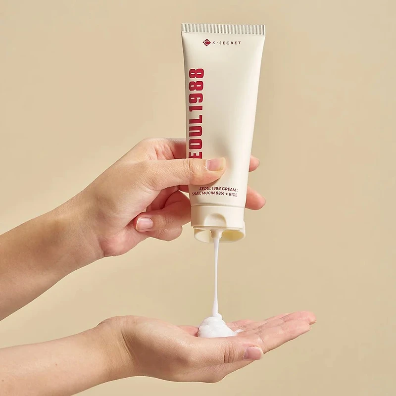 KSECRET SEOUL 1988 Cream: Snail Mucin 93% + Rice 100ml