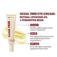 KSECRET SEOUL 1988 Eye Cream: Retinal Liposome 4% + Fermented Bean 30ml