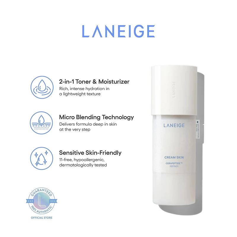 Laneige Cream Skin Cerapeptide Refiner (170ml/25ml)