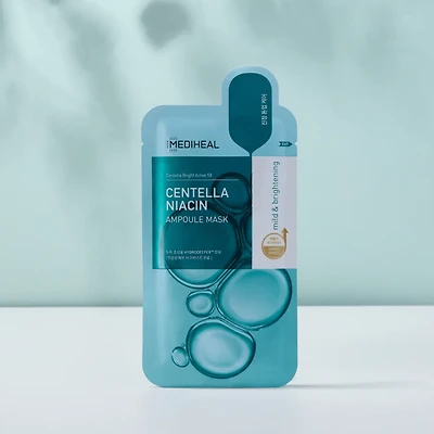 MEDIHEAL Centella Niacin Ampoule Mask 10pcs