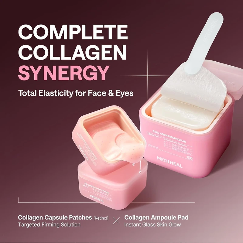 MEDIHEAL Collagen Capsule Patch Retinol Wrinkle Lifting 60pcs