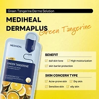 MEDIHEAL Dermaplus Green Tangerine Mask 10pcs