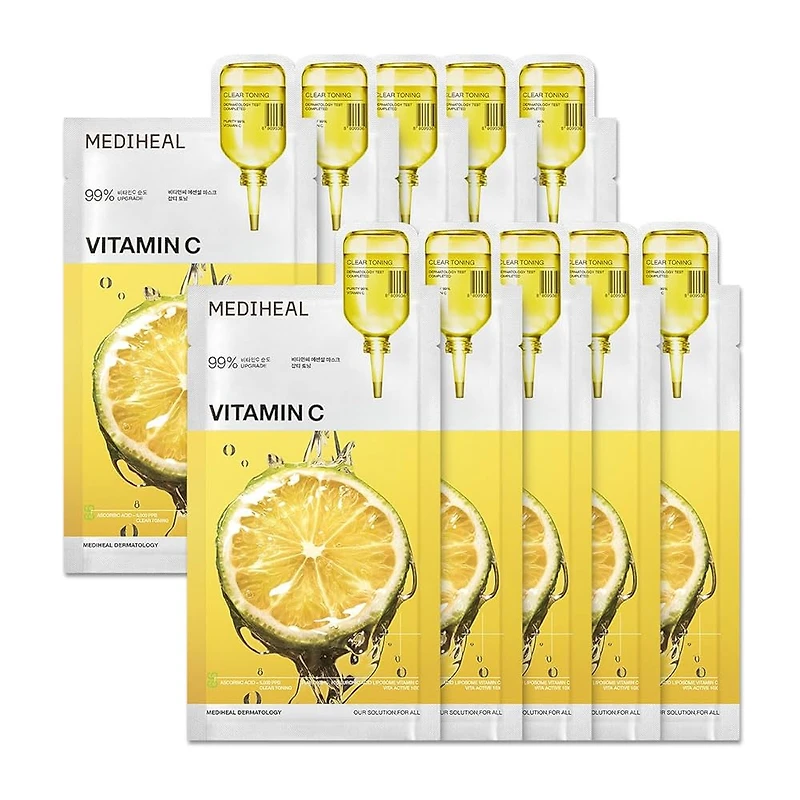 MEDIHEAL Vitamin C Essential Mask (10pcs)