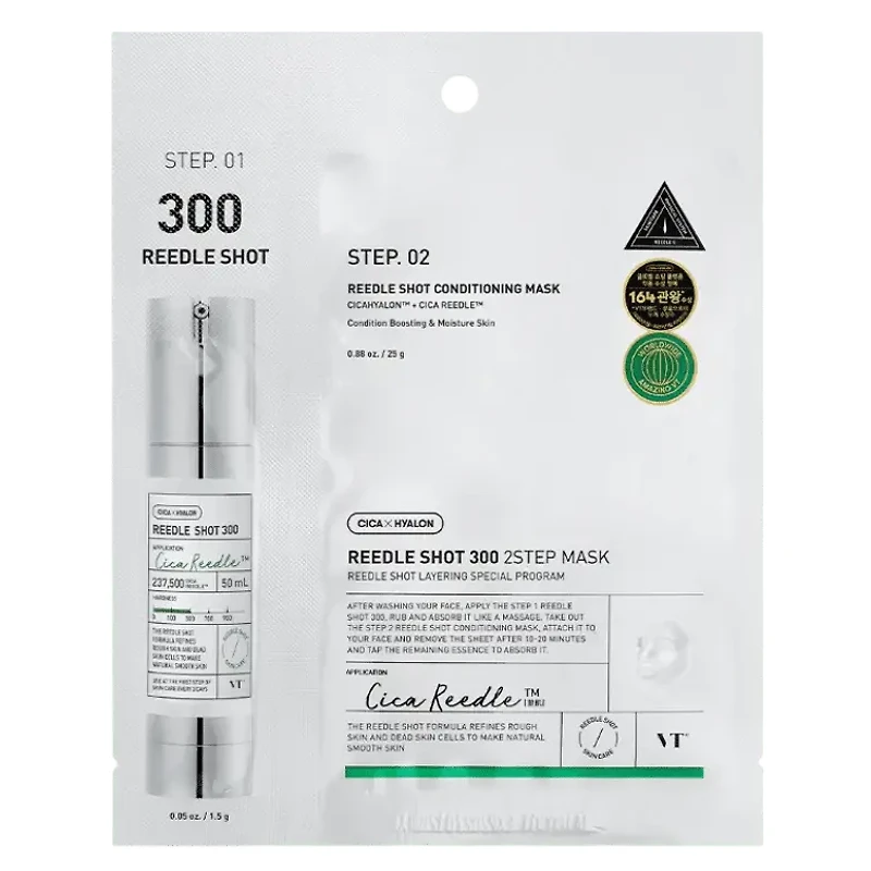 VT Cosmetics Mild Reedle Shot 300 2-Step Mask 1pc