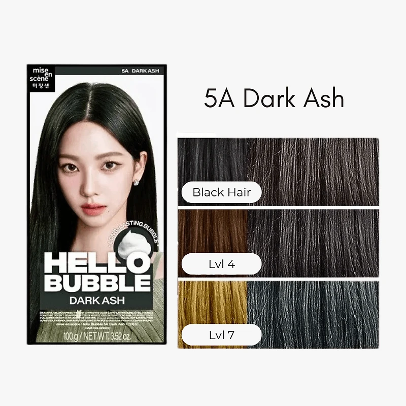 MISE EN SCENE Hello Bubble 5A Dark Ash 2025 (Karina-Aespa) 100g