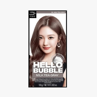 MISE EN SCENE Hello Bubble Foam Color 9G Milk Tea Gray 2025 (Ningning-Aespa)