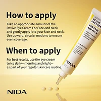 NIDA Revive Eye Cream For Face And Neck 40ml