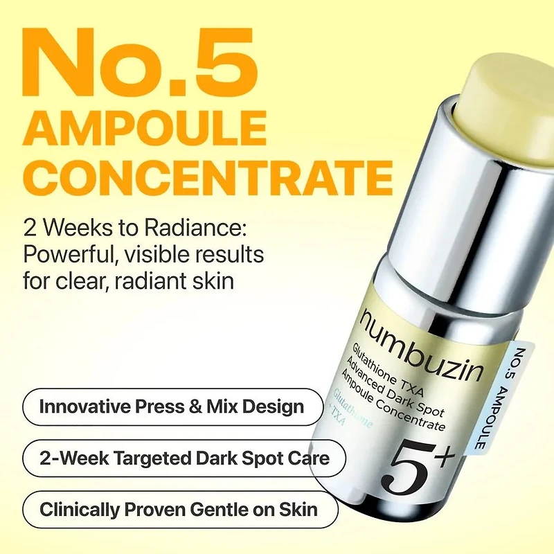 Numbuzin No 5 Glutathione TXA Advanced Dark Spot Ampoule Concentrate 10g
