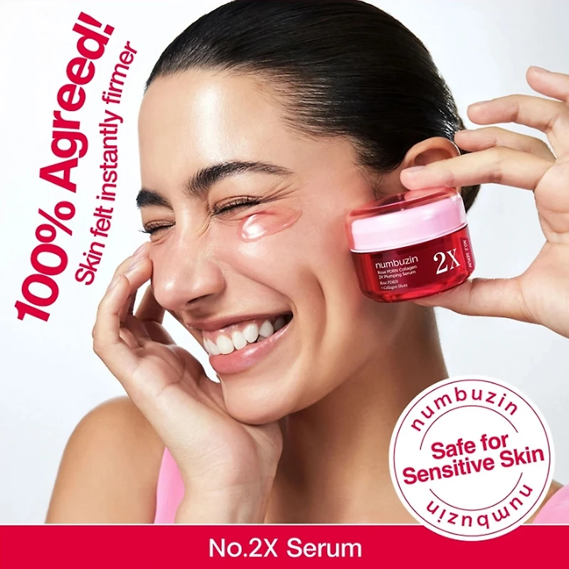 Numbuzin No.2 Rose PDRN Collagen 2X Plumping Serum 30ml