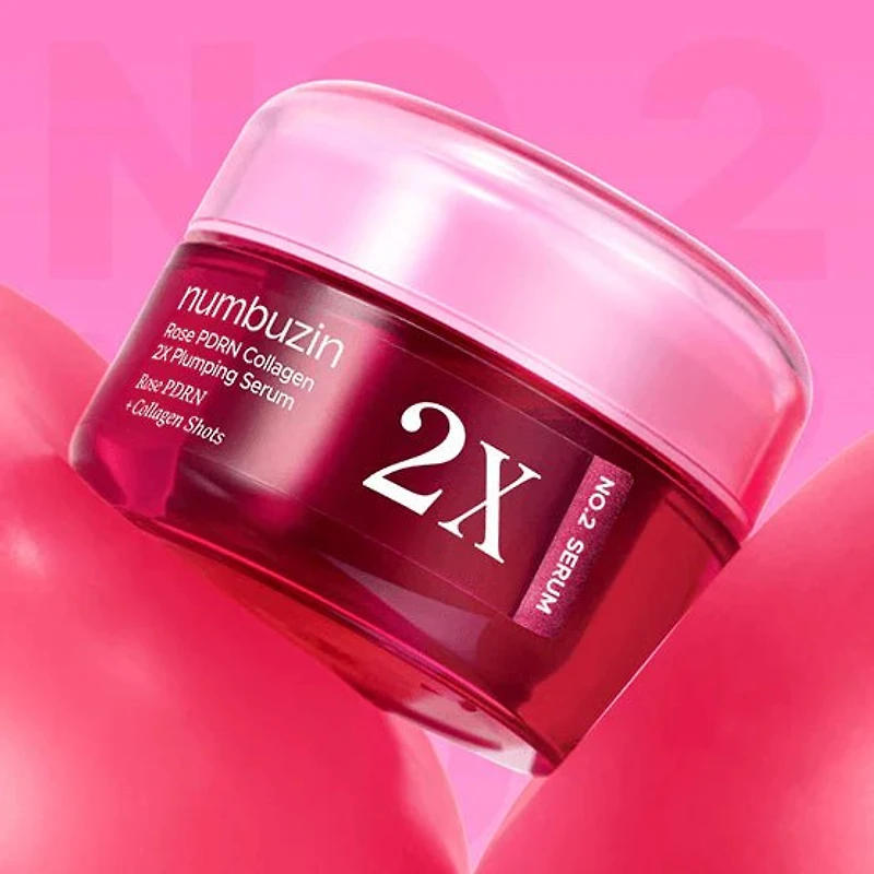 Numbuzin No.2 Rose PDRN Collagen 2X Plumping Serum 30ml