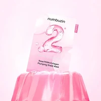Numbuzin No.2 Rose PDRN Collagen Plumping Sheet Mask 4pcs
