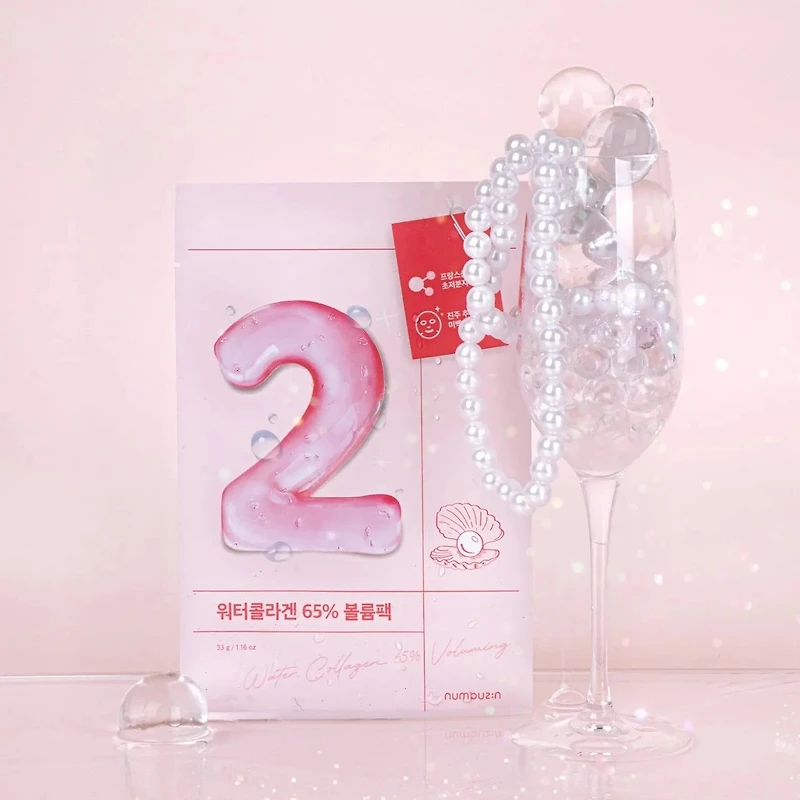Numbuzin No.2 Water Collagen 65% Volumizing Sheet Mask (2 Sizes)