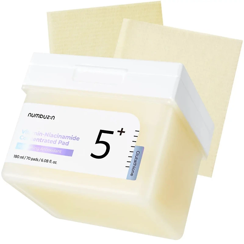 Numbuzin No.5 Vitamin-Niacinamide Concentrated Pad 70pcs