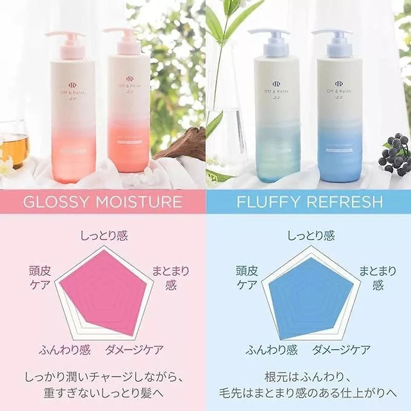 OFF & RELAX Spa Shampoo OR Treatment Fluffy Refresh 460ml
