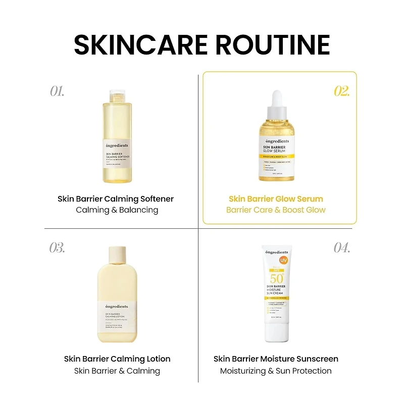 ongredients Skin Barrier Glow Serum 50ml