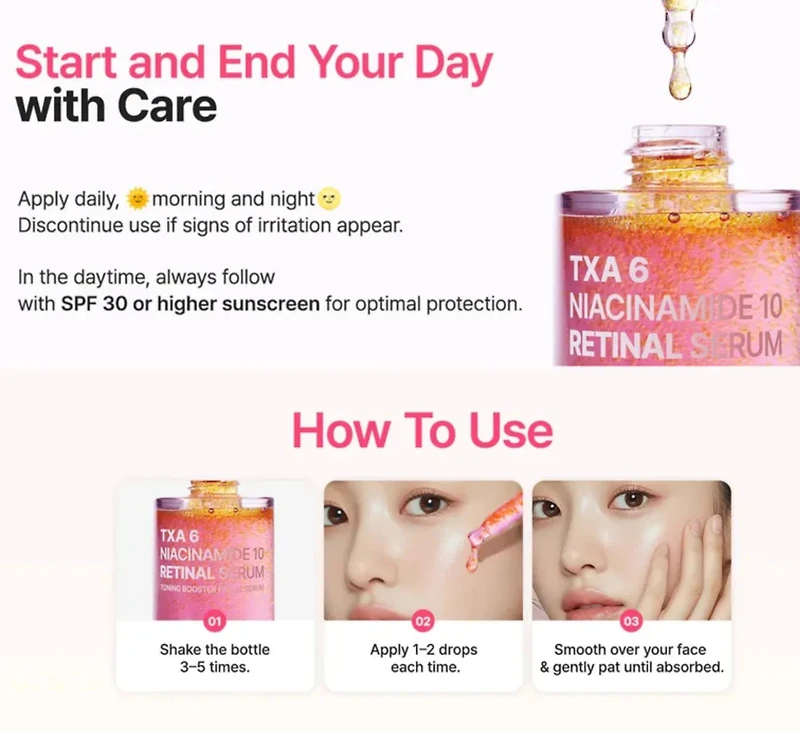 Purito TXA 6 Niacinamide 10 Retinal Serum 30ml