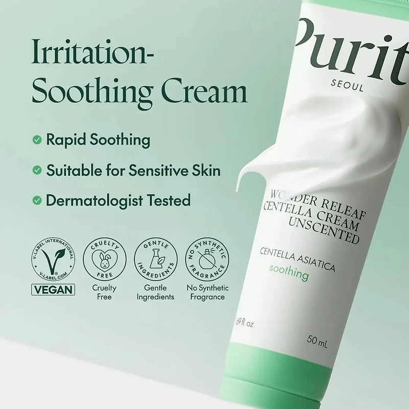 Purito Wonder Releaf Centella Cream Unscented 50ml