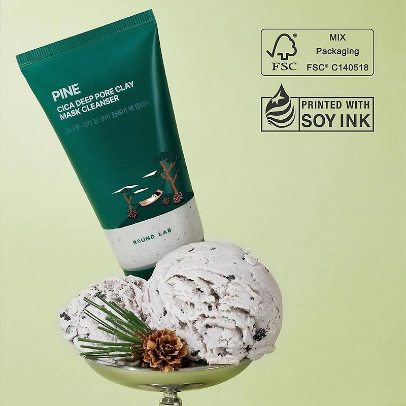 ROUND LAB Pine Cica Deep Pore Clay Mask Cleanser 150ml