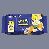 BCL Saborino Night Face Mask Chamomile Orange 30 Sheets