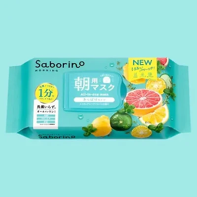 BCL Saborino Morning Face Mask Fresh Grapefruit 30 Sheets