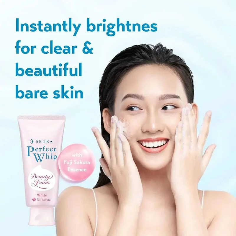 SHISEIDO SENKA Perfect Whip Sakura White Foam Cleanser 100g