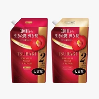 Shiseido Tsubaki Premium Moist & Repair Shampoo & Conditioner Refill Set