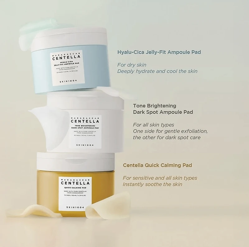 SKIN1004 Madagascar Centella Hyalu-Cica Jelly-Fit Ampoule Pad 60pads