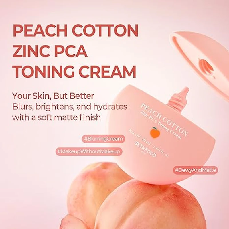 SKINFOOD Peach Cotton Zinc PCA Toning Cream 50ml
