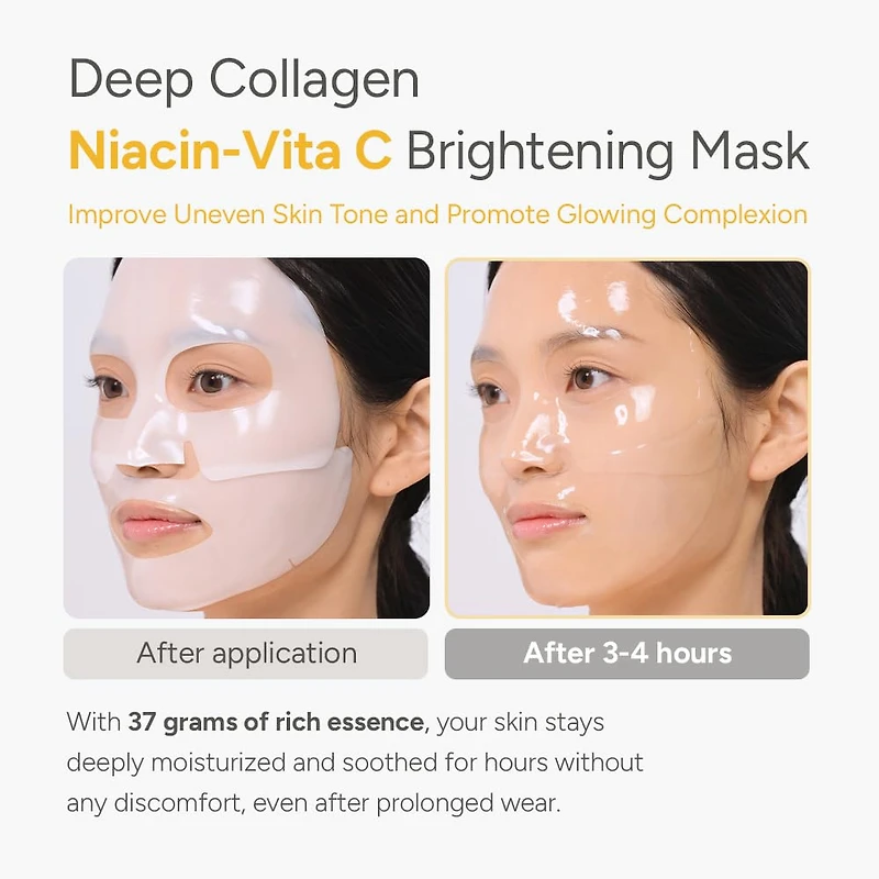 Sungboon Editor Deep Collagen Niacin Vita C Brightening Mask 4pcs