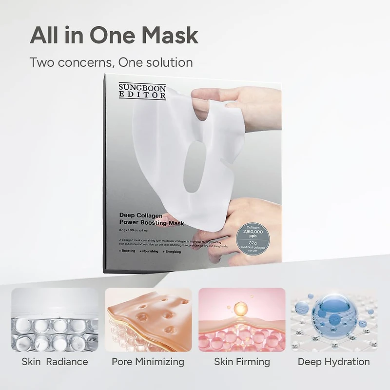 Sungboon Editor Deep Collagen Power Boosting Mask 4pcs